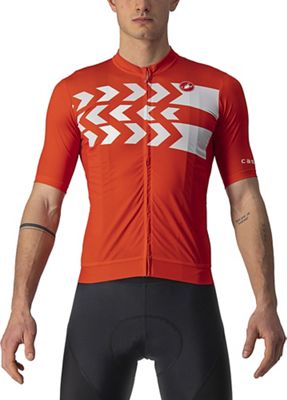 Castelli Montagna Jersey (Limited Edition) - Fiery Red-Silver Grey-White, Fiery Red-Silver Grey-White
